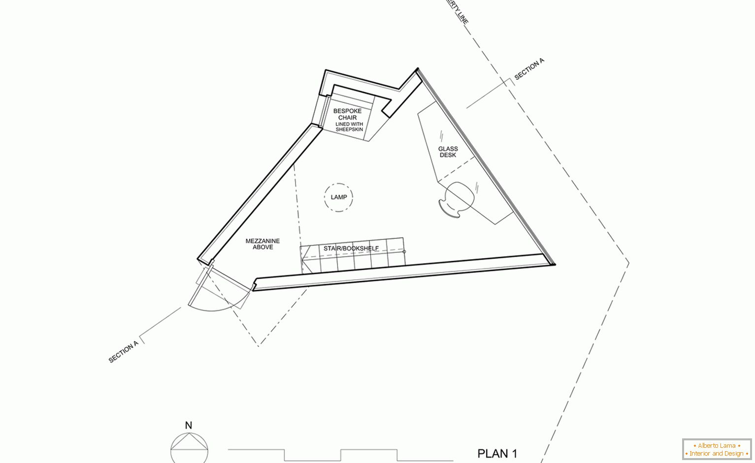 The layout of a small cottage