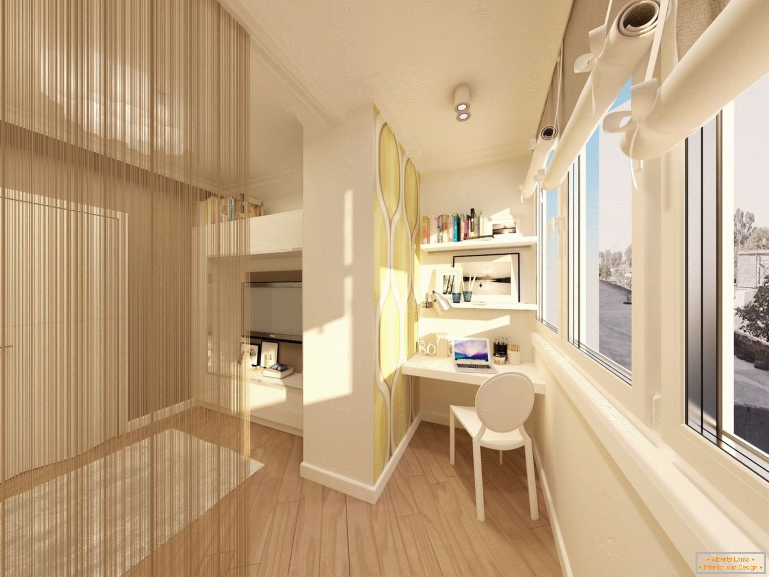 Studio apartment 36 sq m with balcony