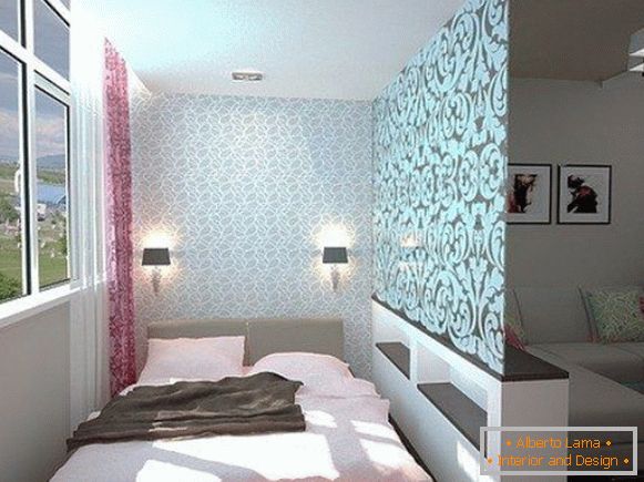 Interior design of one-room apartment photo 5
