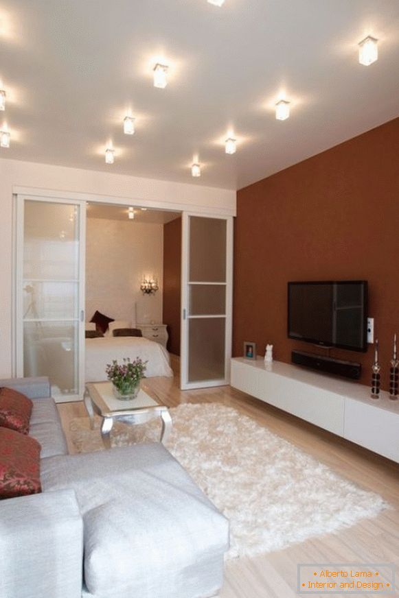 Design of one-room apartment 40 m2 - photo 5