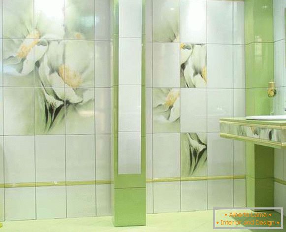 Design of tiles in the toilet, photo 11