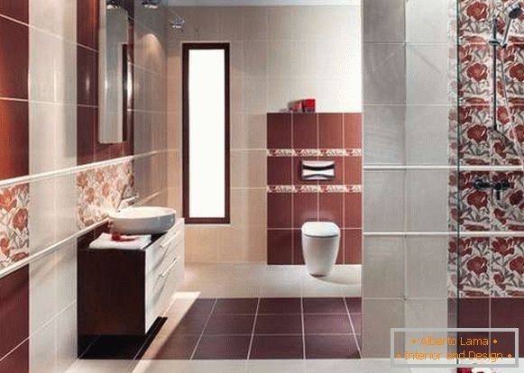Design of tiles in the toilet, photo 16