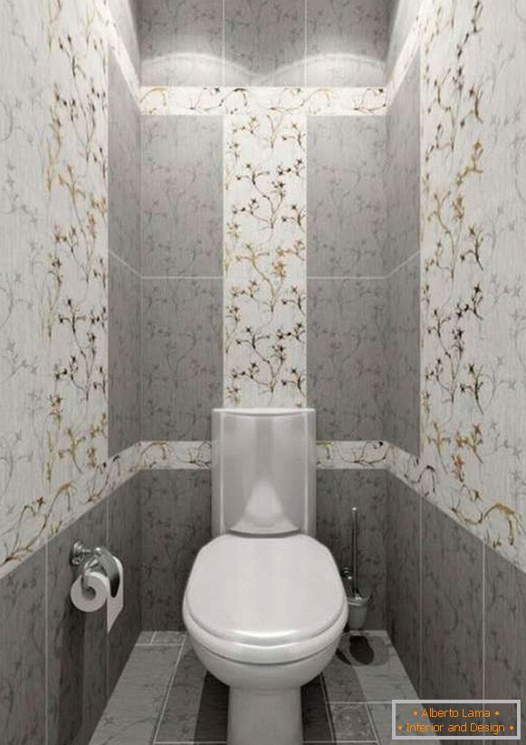 Tile in small toilet design photo 4