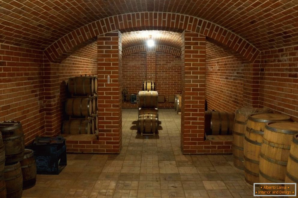 Cellar with wine cellar