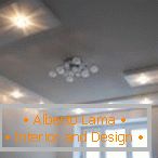 Spotlights in the ceiling design