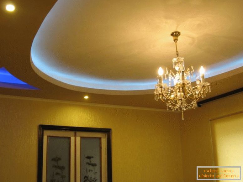 Design of ceilings from plasterboard - 140 photos of ideas
