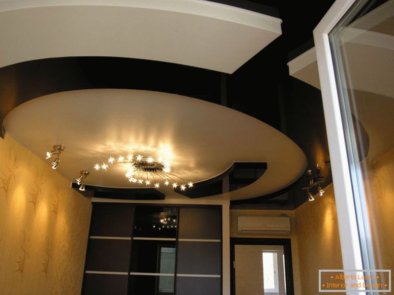 Design of ceilings from plasterboard - 140 photos of ideas