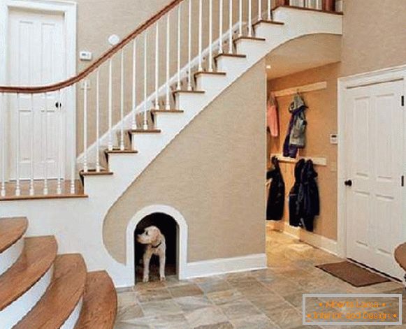 hallway in the house with stairs design photo, photo 38