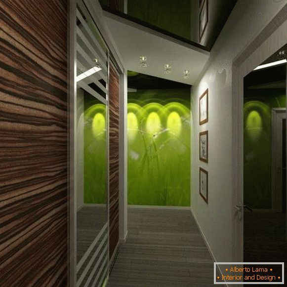 design of a narrow hallway in an apartment, photo 19