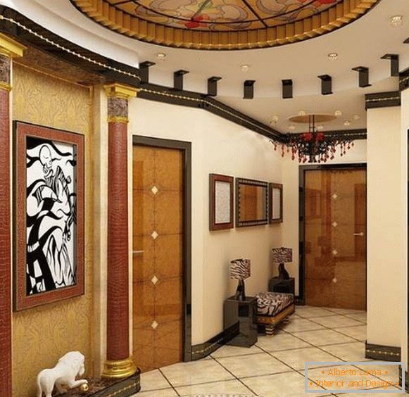 Photo of the hallway in modern art nouveau style