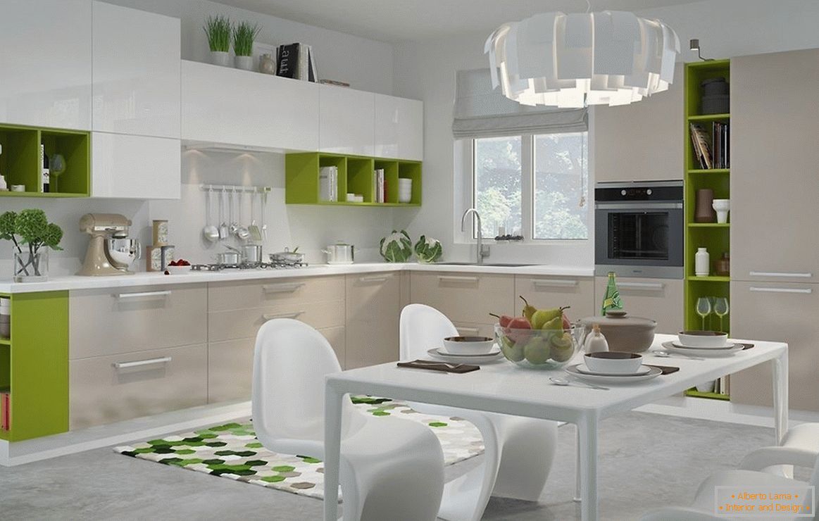 Kitchen with modern interior
