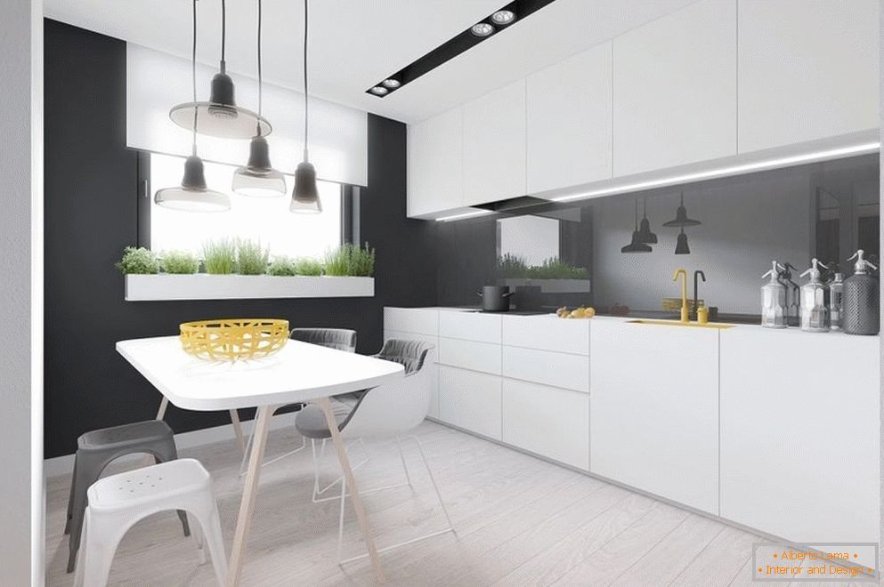 Kitchen interior in minimalism style