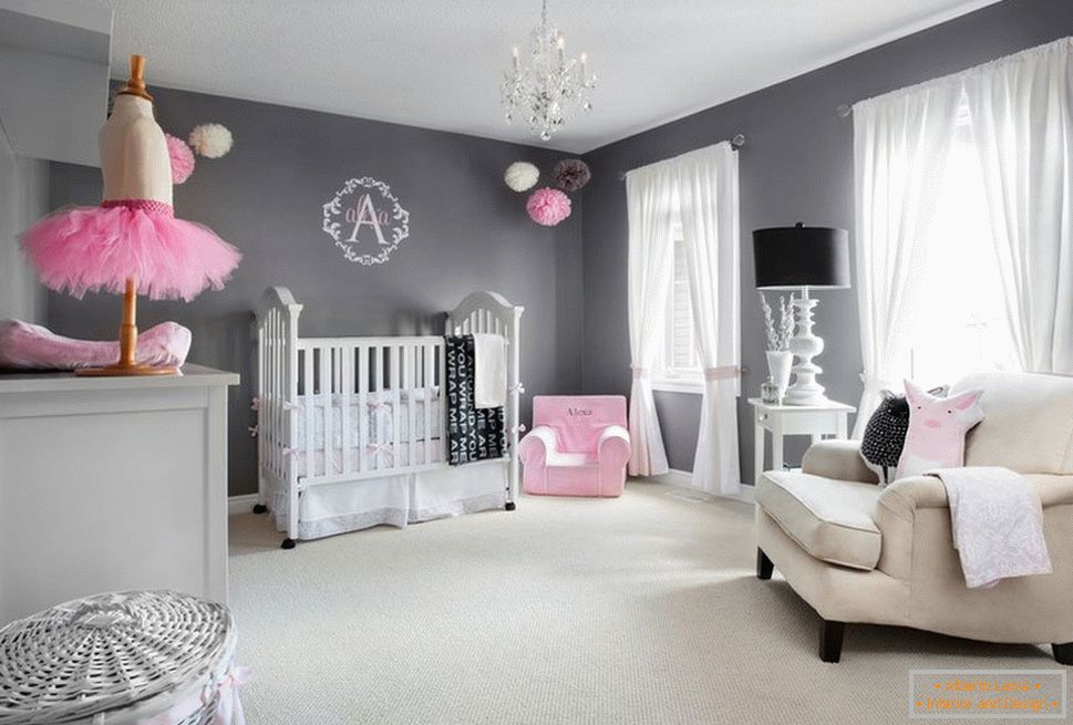 Bedroom for a newborn girl