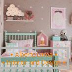 Delicate colors in the design of the nursery