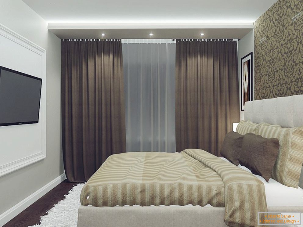 Bedroom design in Khrushchev