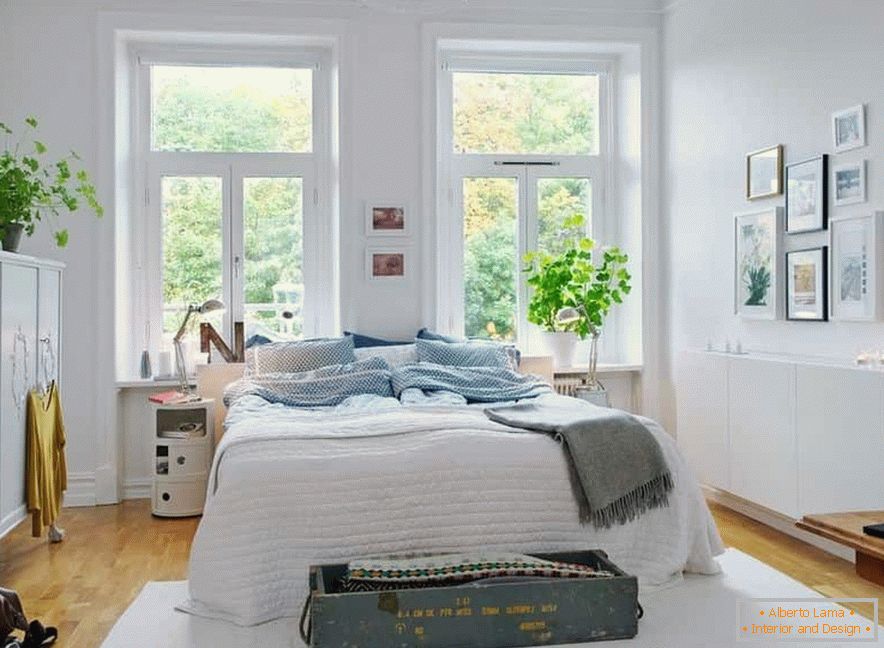 Light bedroom в скандинавском стиле