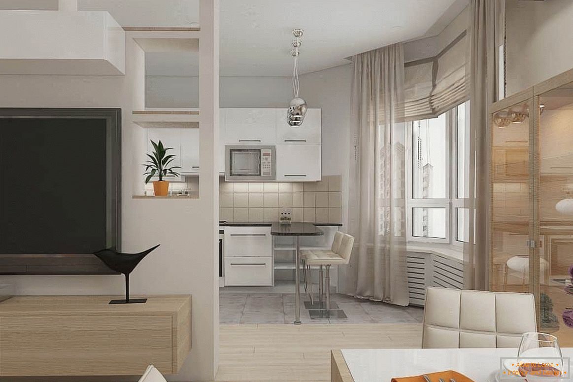 Design of a two-bedroom apartment