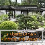 Landscaping design of the site in Japanese style