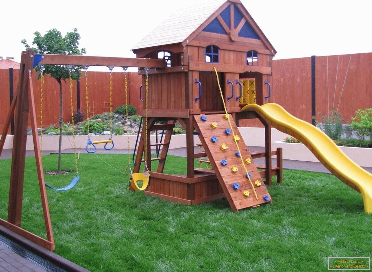 Children's playground on the plot of 12 hectare