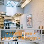 Shelves on a white wall