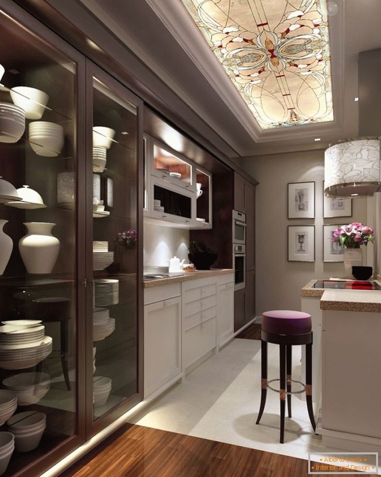 interior-narrow-kitchen-in-apartment-in-modern-style