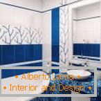 Indigo color in bathroom design