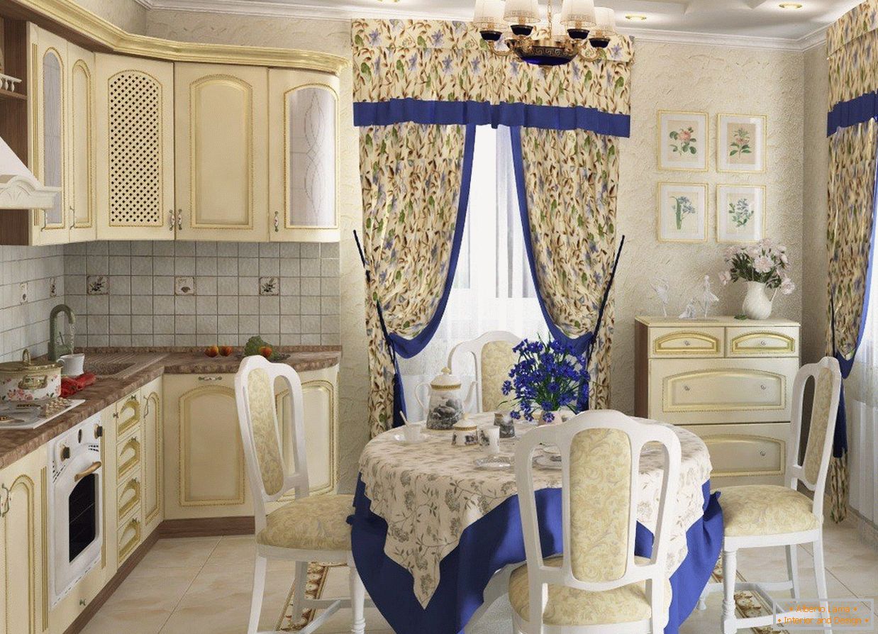 Curtains in the style of Provence