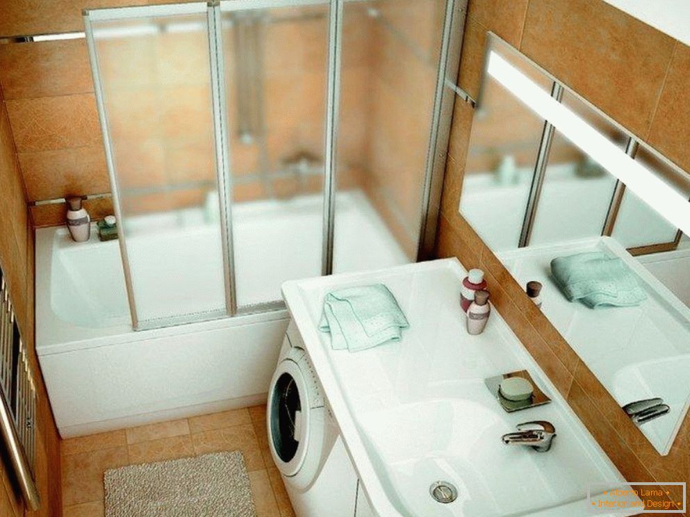 Layout in the bathroom