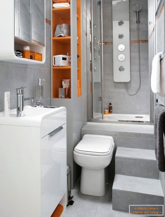 Hi-tech bathroom design