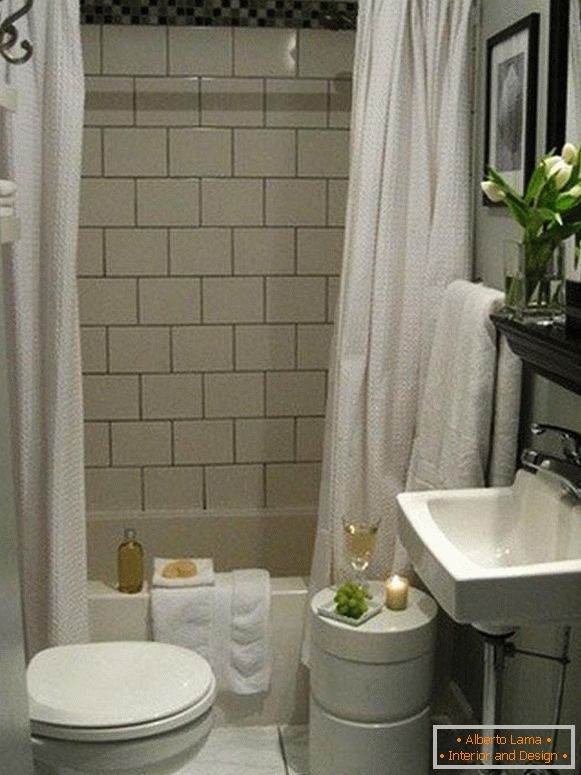 Combined small bathroom