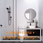 Bathroom design in apartment