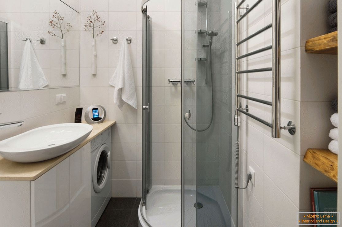 Interior of a small bathroom with a toilet