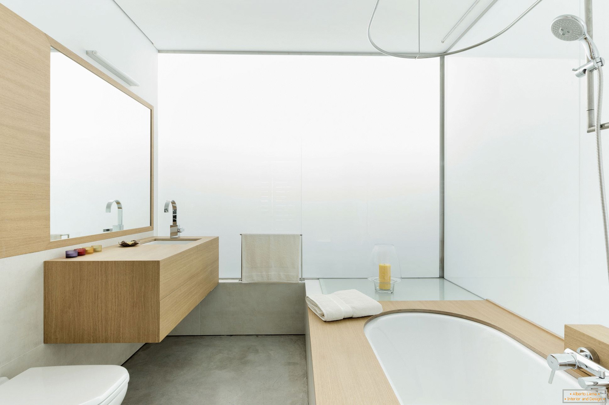 Interior of a small bathroom with a toilet