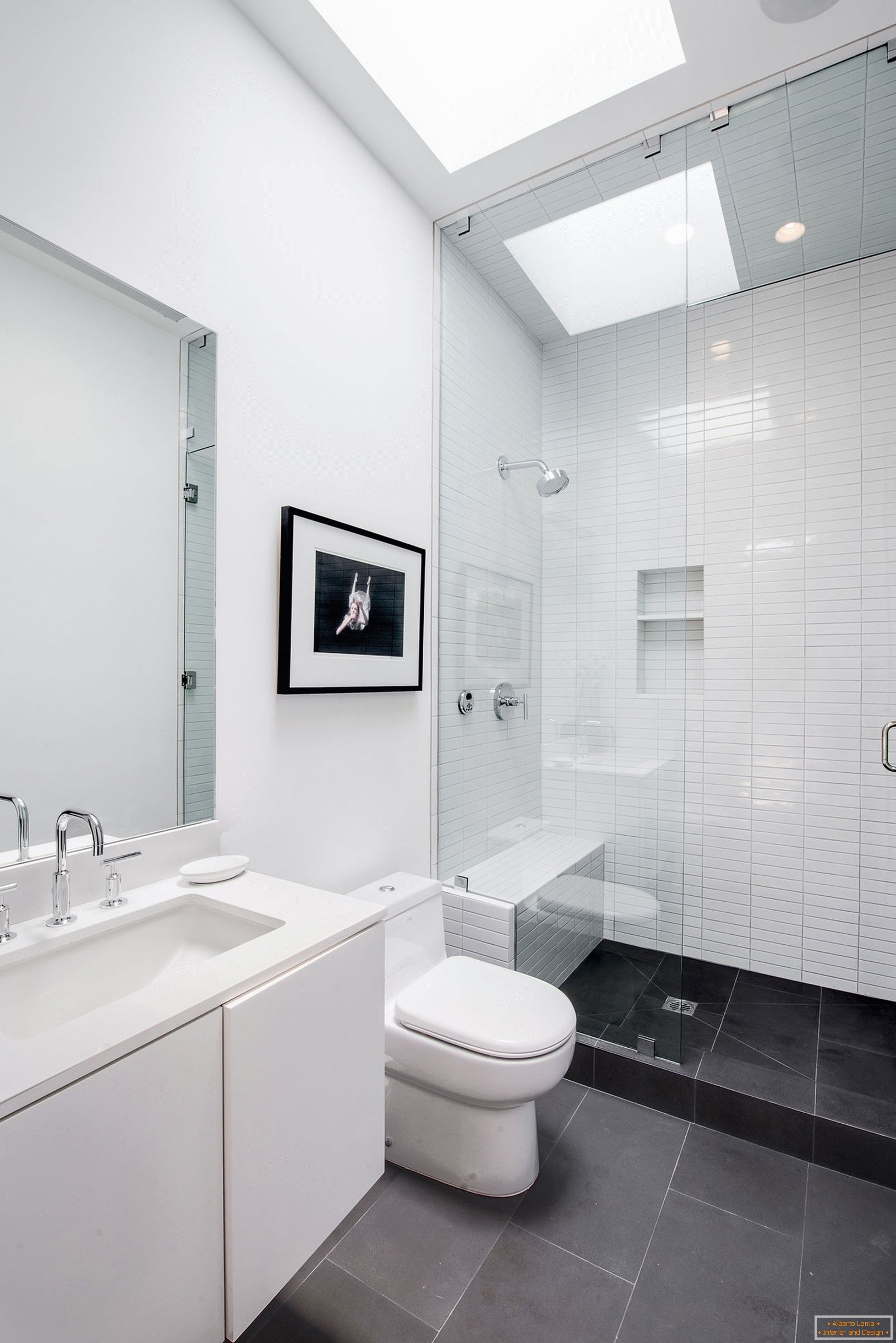 Interior of a small bathroom with a toilet