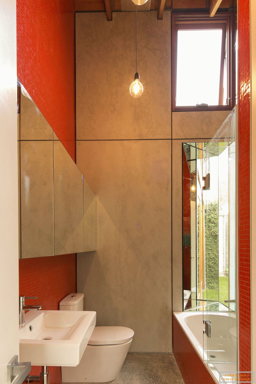 Interior of a small bathroom with a toilet