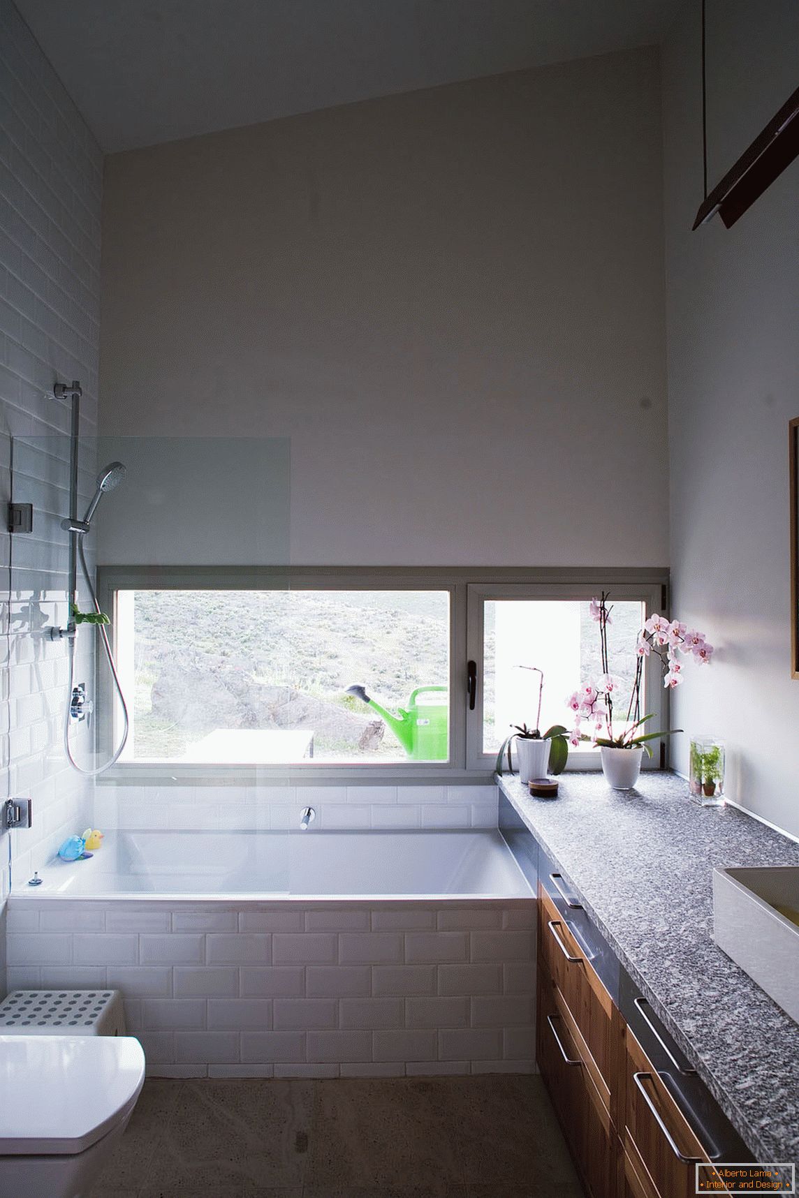 Interior of a small bathroom with a toilet