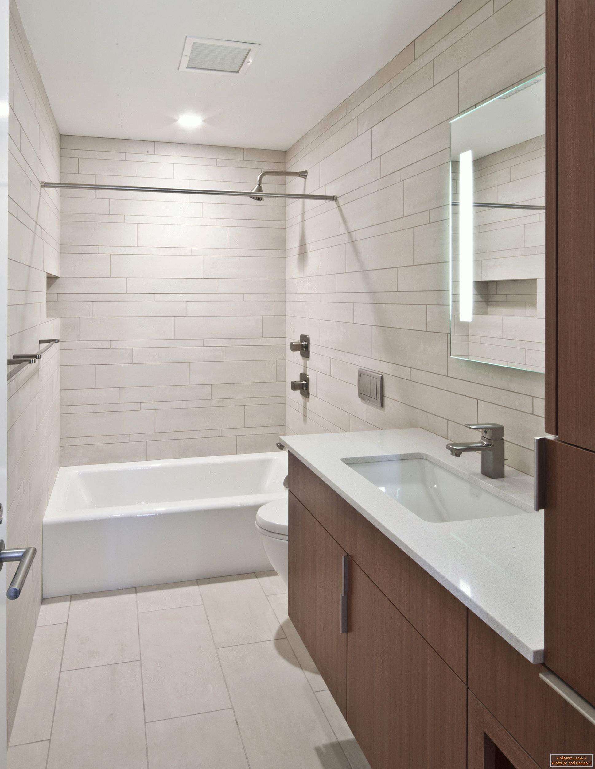 Interior of a small bathroom with a toilet