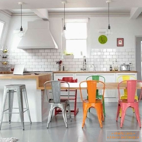 designer plastic chairs for the kitchen, photo 13