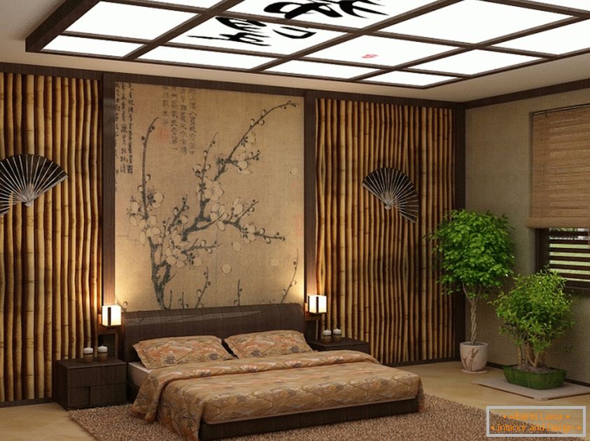 Wall coverings made of bamboo