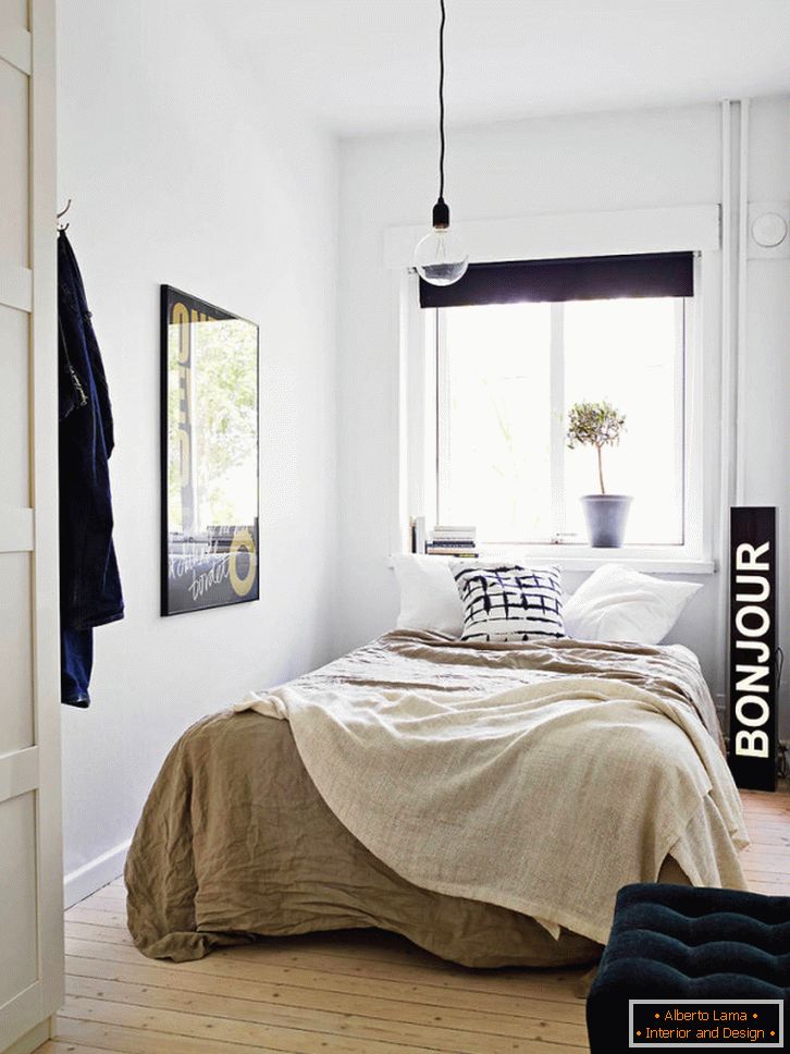 Bedroom in minimalist style