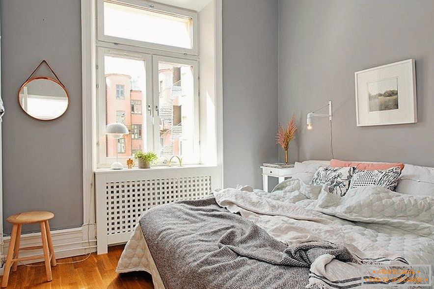 Bedroom in gray