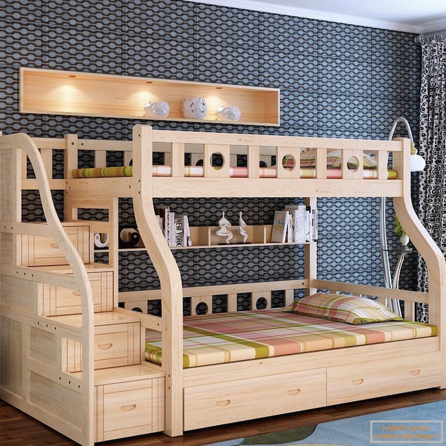 Bunk bed in eco-style