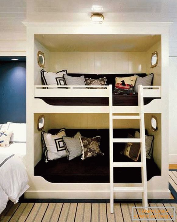 Bunk bed in the nursery