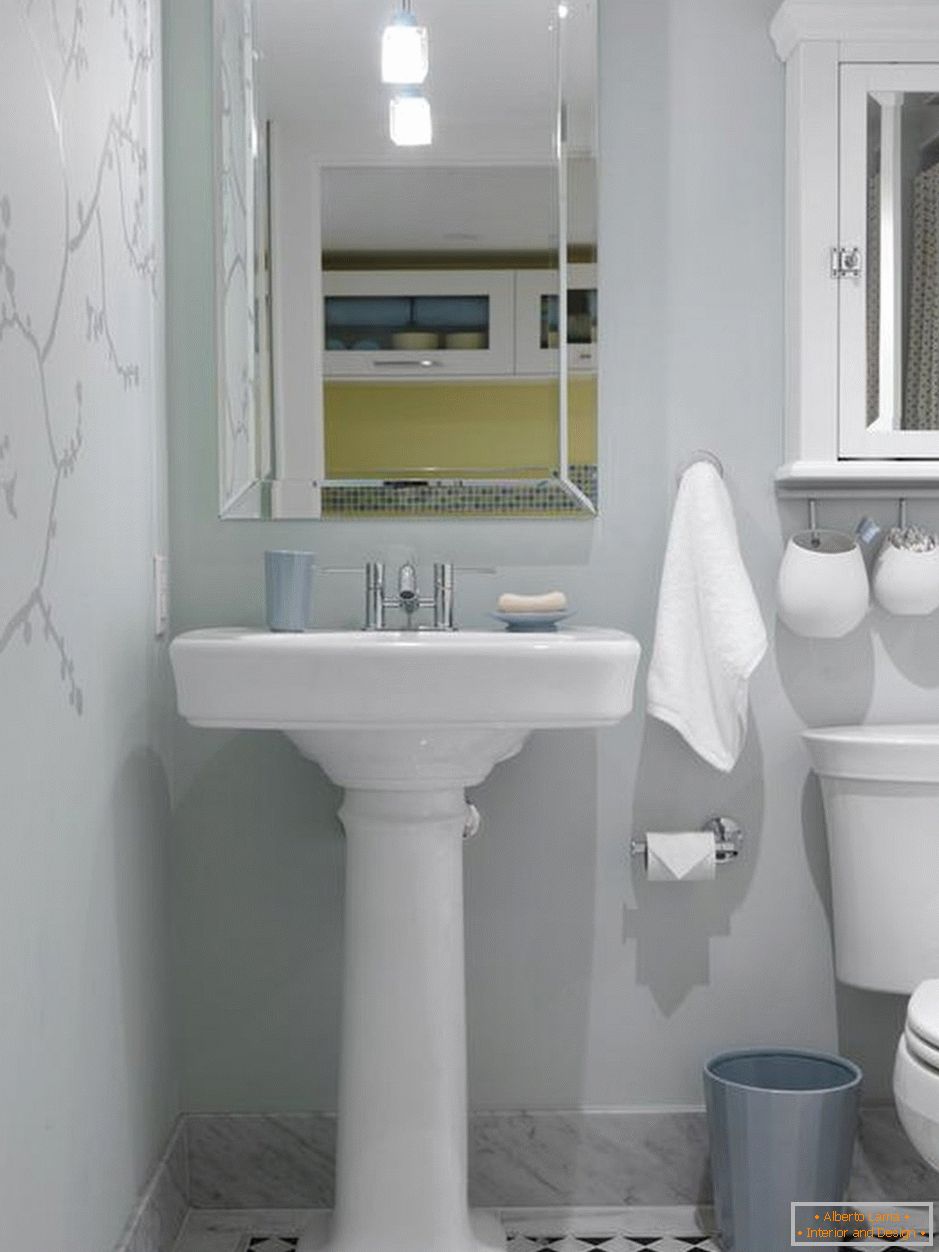 Bathroom in white color