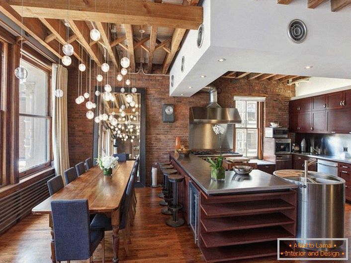Effective-kitchen-in-style-loft-osveneniya-dolchno-be-many