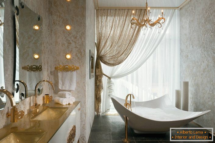 Design project for an Art Nouveau bathroom for a New York City celebrity apartment. 