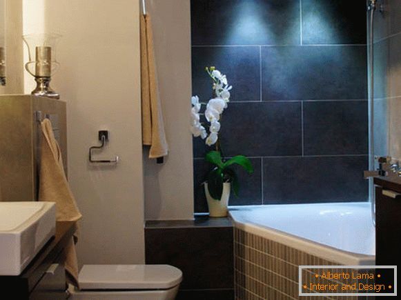 Bathroom of stylish apartments in Poland