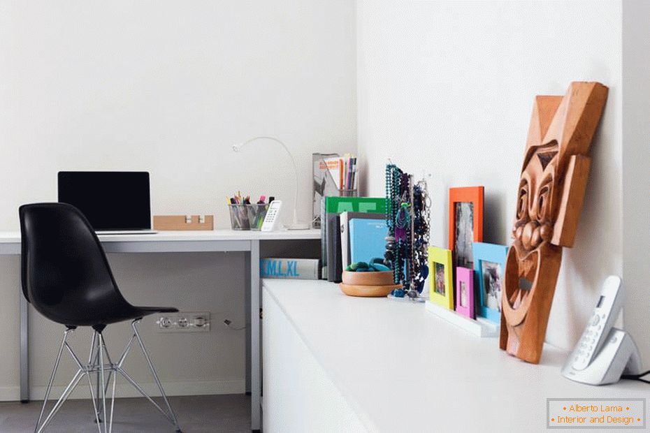 Interior of a stylish one-room apartment in Kiev