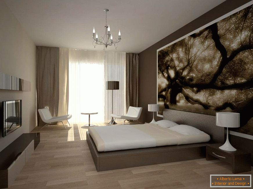 The minimalism style is ideal for organizing the interior of small bedrooms.