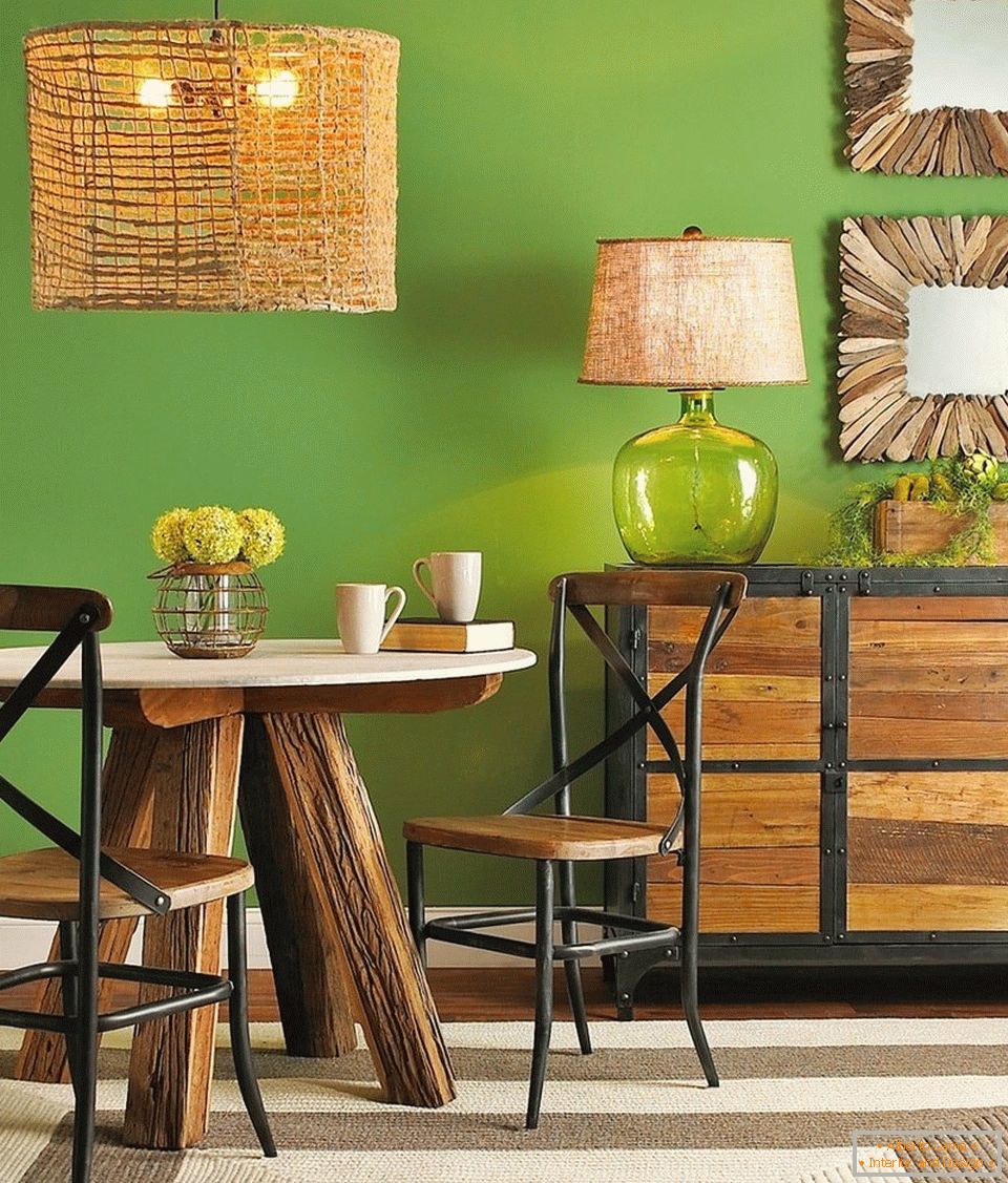 Wooden decor objects for eco-style